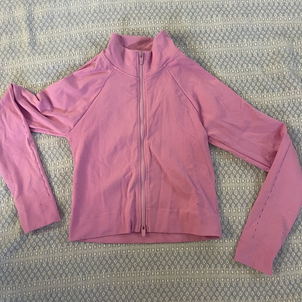 Fabletics Pink Zip-Up Hoodie